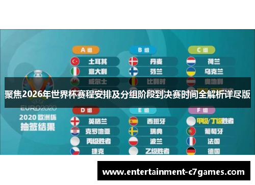 聚焦2026年世界杯赛程安排及分组阶段到决赛时间全解析详尽版